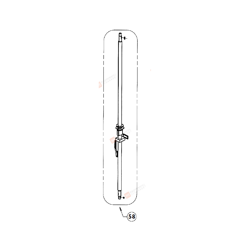 4448158 - VIS EQUIPEE MOTEUR OU RECEPTEUR POUR PONT 444