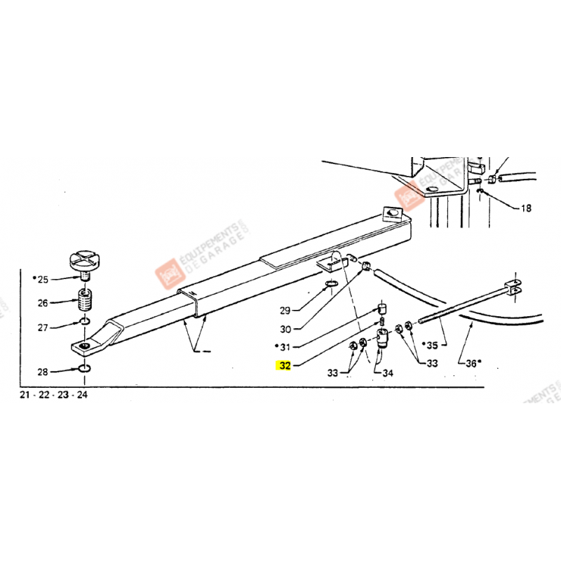 6151220 - RESSORT DE VERROUILLAGE DE BRAS 449