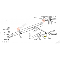 4497025 - TIGE DE VERROUILLAGE BRAS LONG