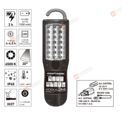 32075 -LAMPE À LED COMPACT 110 LM RECHARGEABLE