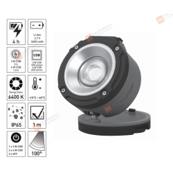 702.000.000 - BALADEUSE DE TRAVAIL LED FLEXDOT 600 LM RECHARGEABLE