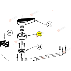 4440480 - POULIE RECEPTRICE EN FONTE POUR PONT ELEVATEUR FOG